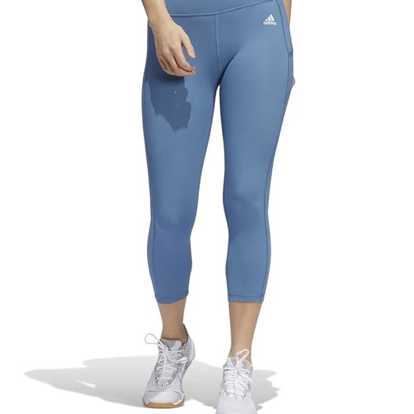 adidas Pants - Adidas OPT St 3/4 Tig Blue Athletic Tights